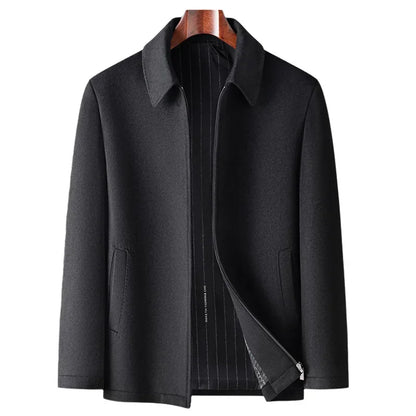 Jason Woolen Zipper Coat