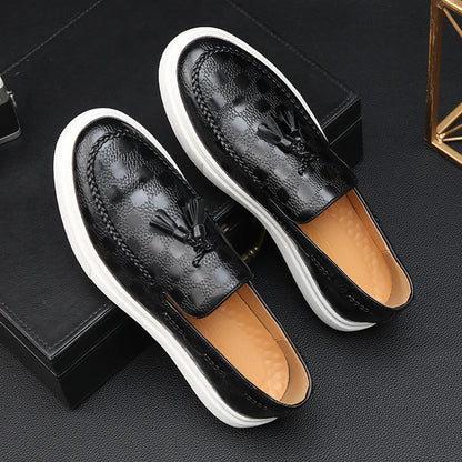 Giovanni Costello Leather Slip-on Shoes