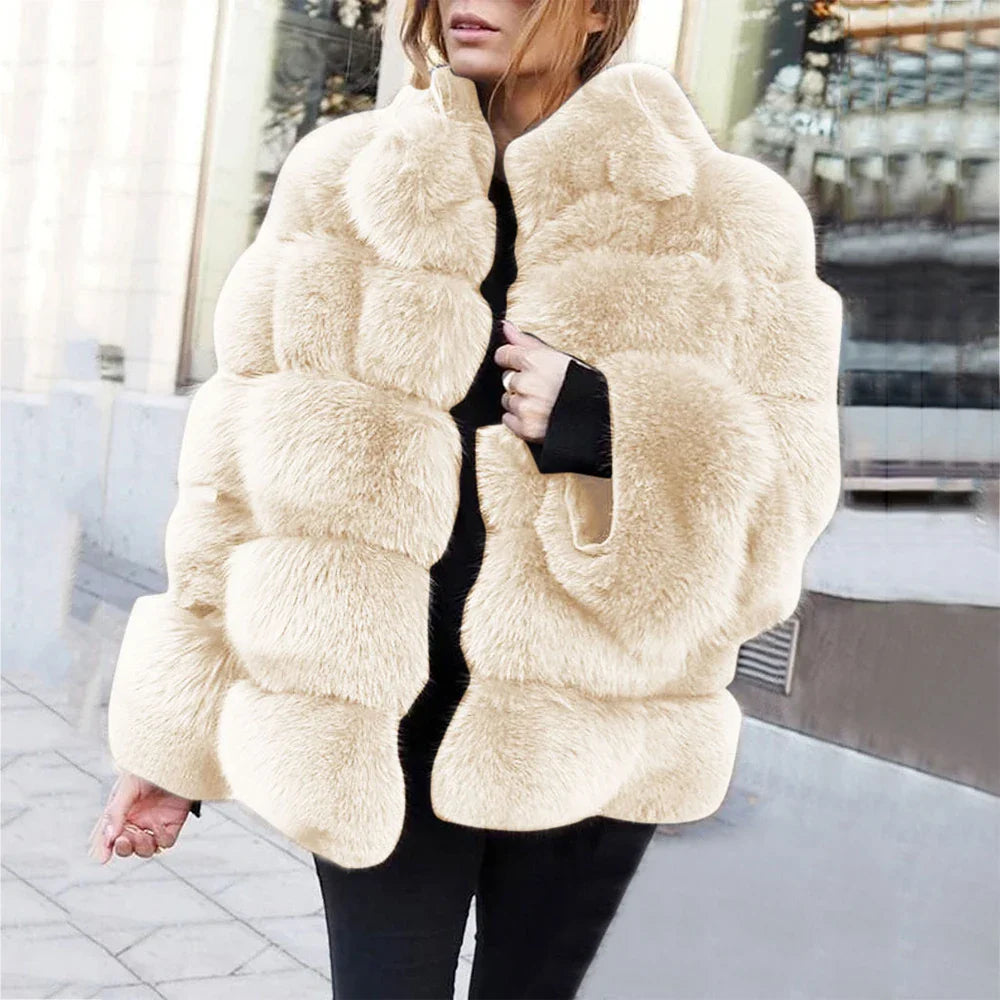 Ansley Plus Faux Fur Jacket