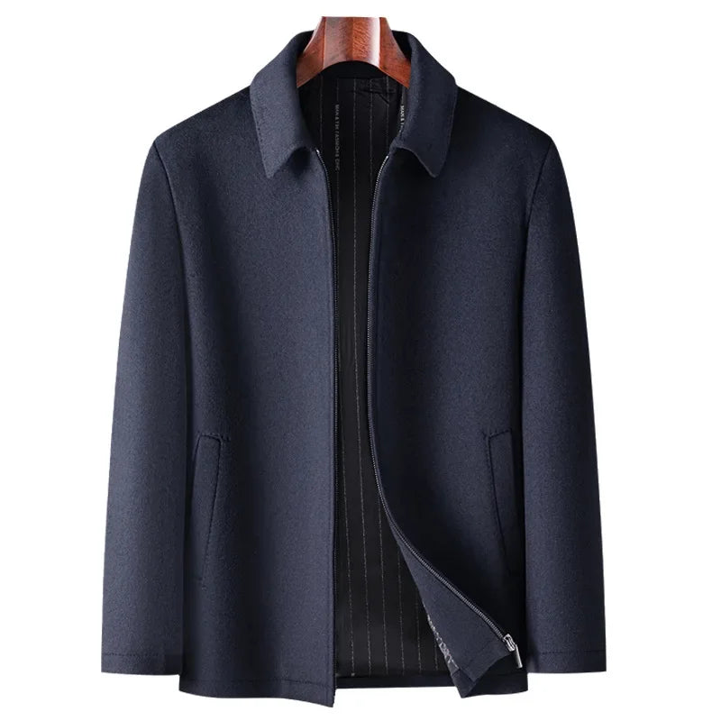 Jason Woolen Zipper Coat