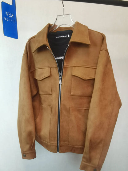 VintageCroc Suede Jacket