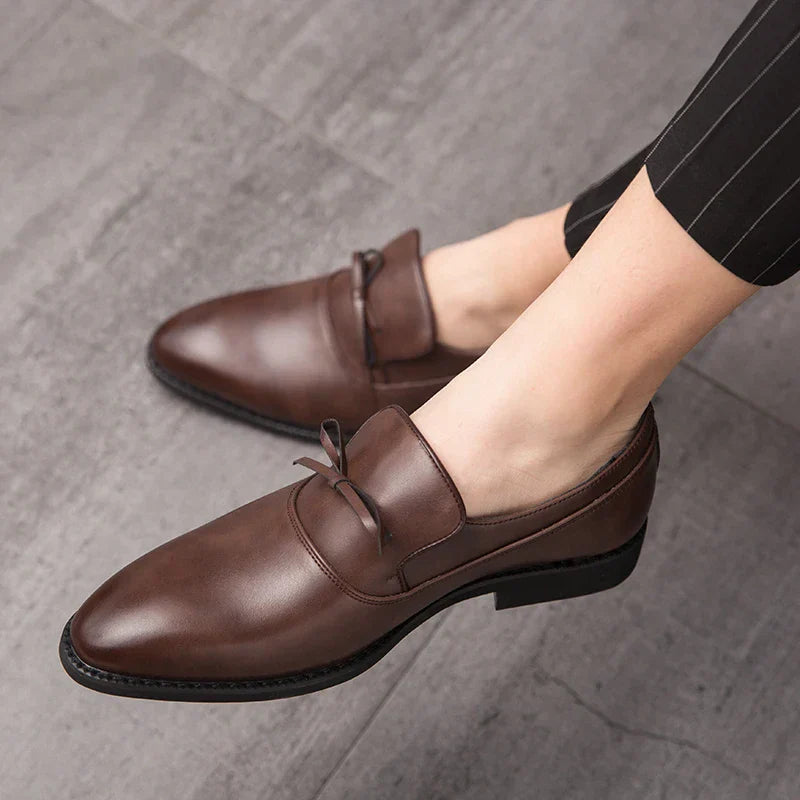 Edward Leather Slip on Shoes