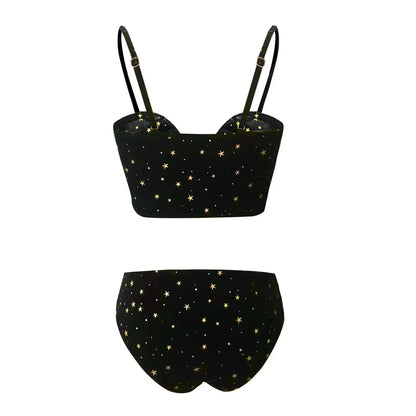 Black Velvet 2 Piece Swimsuit