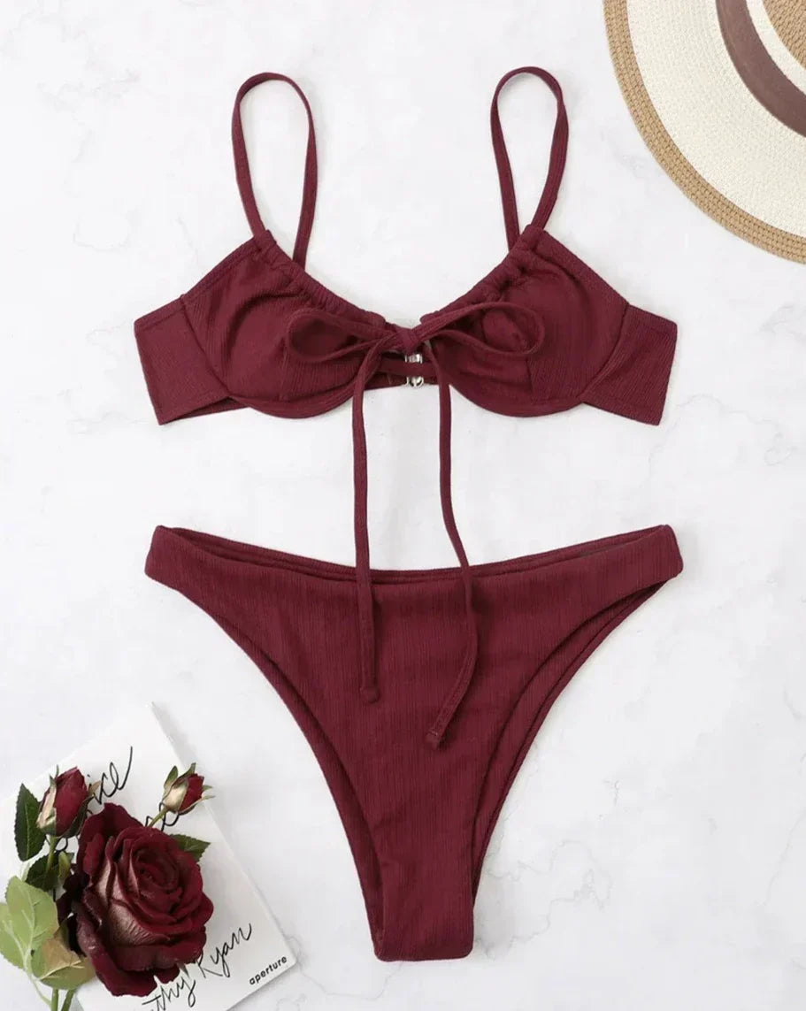 High Waist 2 Piece Swimsuit