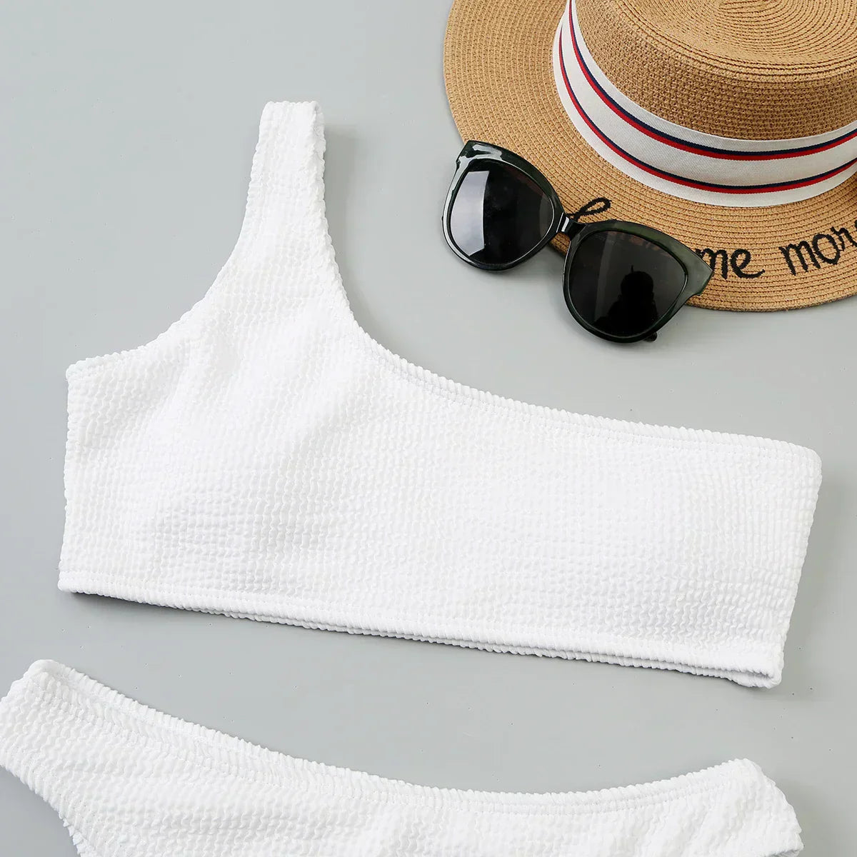 One Shoulder 2 Piece Swimsuit