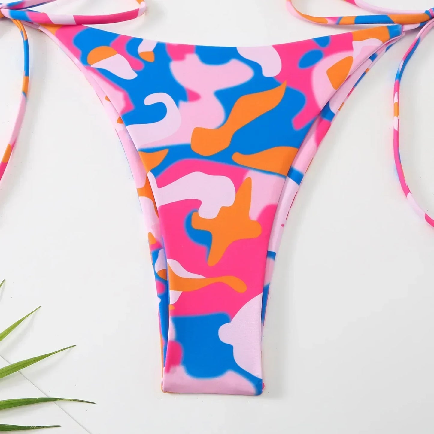 Colourful Camo Bikini Set