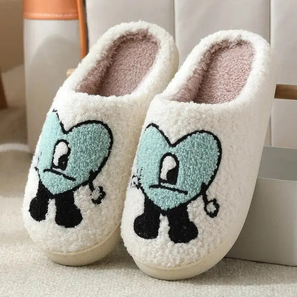 AVA COZY HEART SLIPPERS