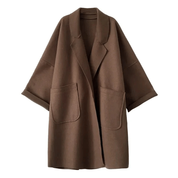 Live | Elegant oversized trench coat in wool