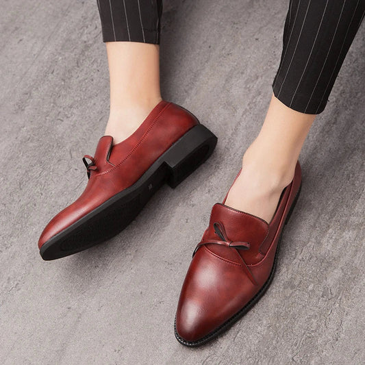 Edward Leather Slip on Shoes