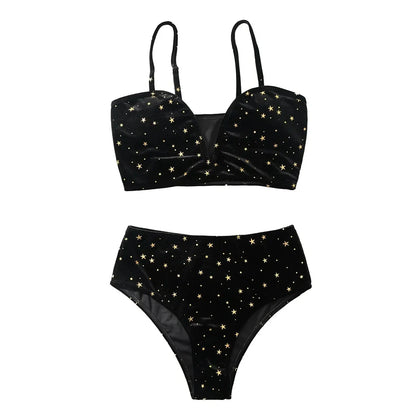 Black Velvet 2 Piece Swimsuit