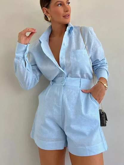 Lola Button Down Two Piece Set