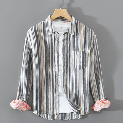 Urban Stripe Linen Shirt