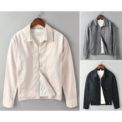 Vesucci Zip Up Long Sleeve Shirt