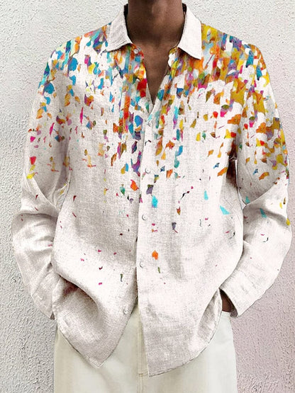 Soft Floral Cotton Linen Shirt