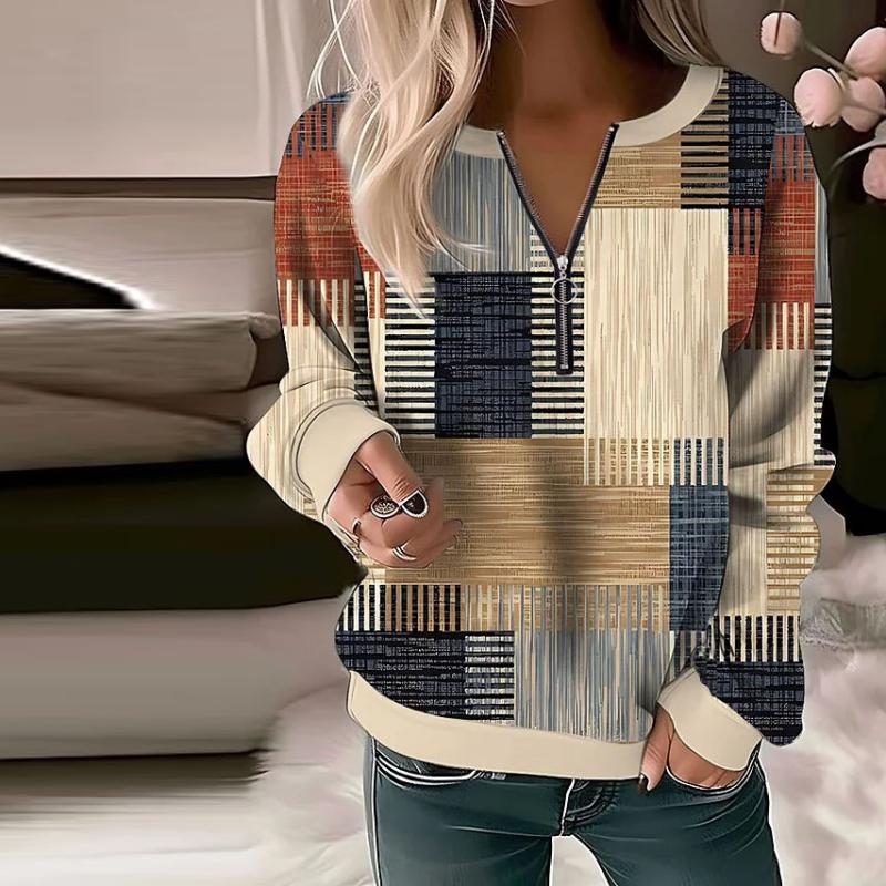 Casual Color Block Sweatshirt