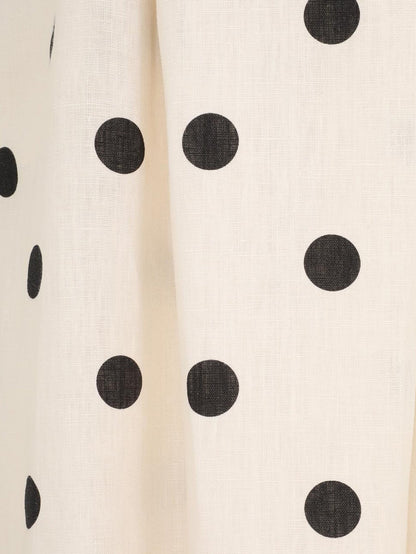 Elegant Polka Dot Midi Dress