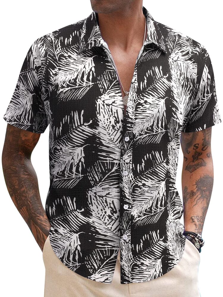 Casual Linen Blend Printed Shirt (US Only)