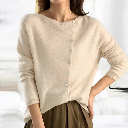 Marianna Asymmetric Buttoned Sweater