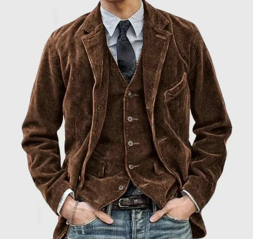 Floris | Curduroy Blazer and Vest Set