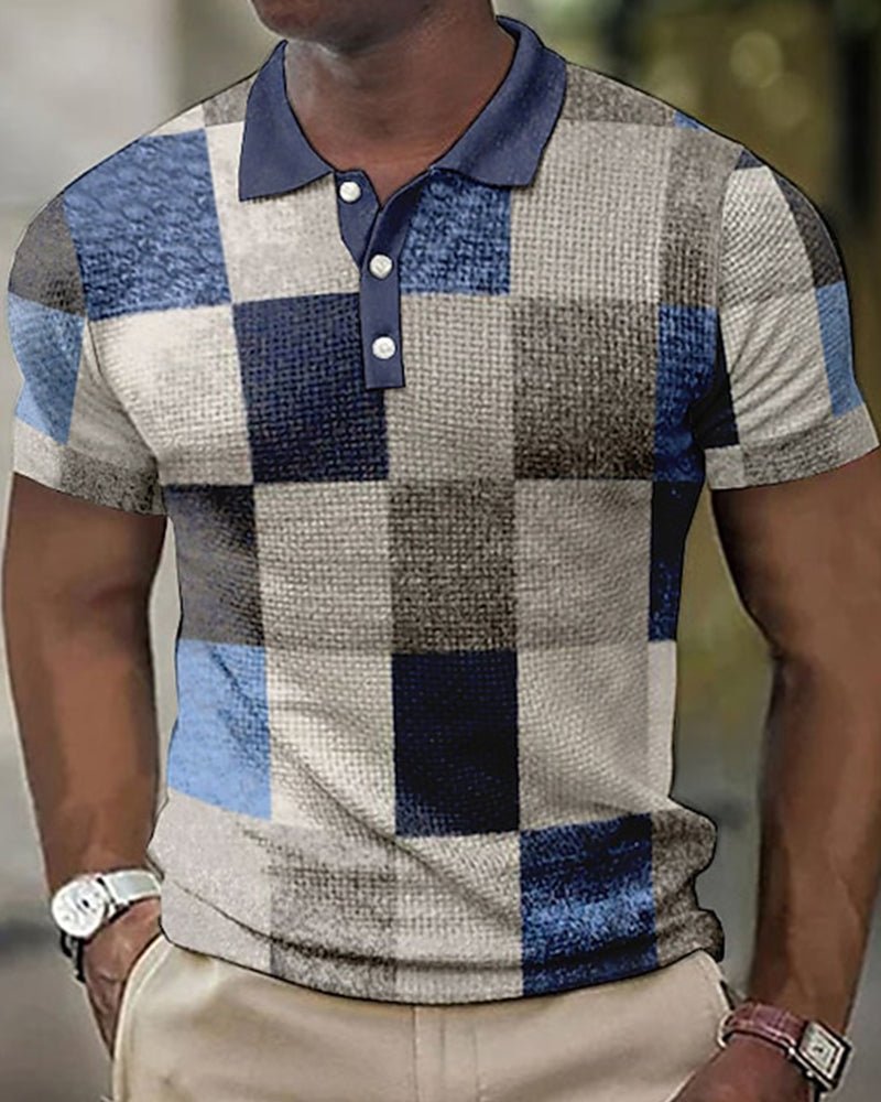 Leevi's™ - Checkered Print Polo