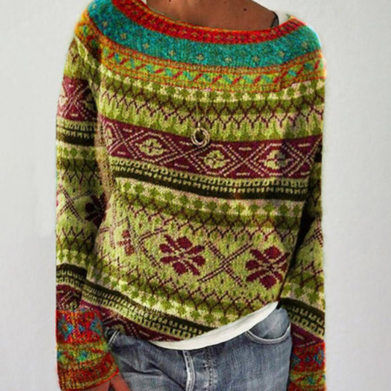 Anna - Retro Knitted Sweater