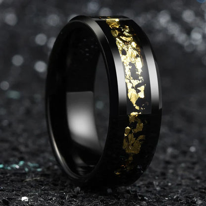 Galaxy Inlaid 8MM Tungsten Ring