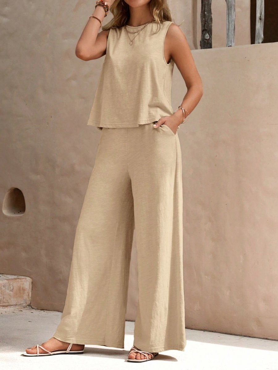 Loose Vest and Pants Set