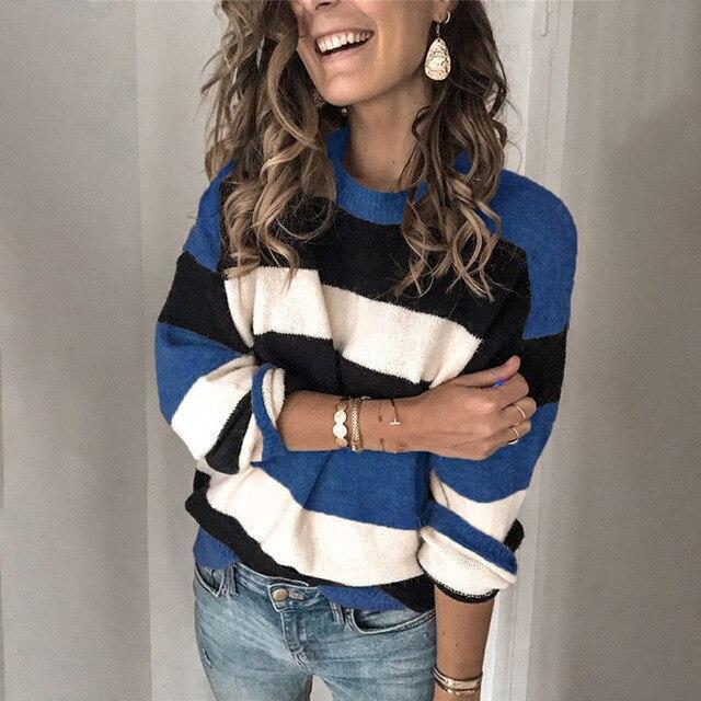 Fashion Casual Striped Sweater